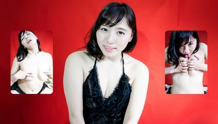 Shiho Egami's Intense Nipple Solo Pleasure: A Lingerie-Clad POV Experience