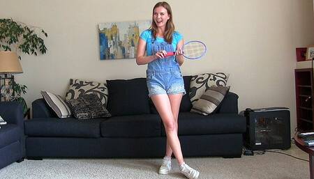 Babysitter Strip Badminton