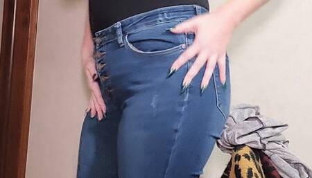 Surrender your will to Goddess in Denim Jeans