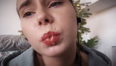 Slippery gunk flows from the nose when I sneeze mp4 HD