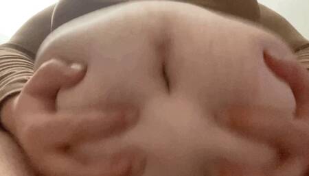 My heavy belly on your face POV