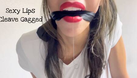 Sexy Lips Cleave Gagged