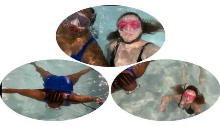 Breath Play Fun At The Pool With Sasha and Sassy Savage