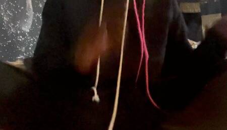 Cali Frenchie Messy Dildo Foot Job