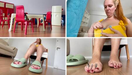 Smelling between Amazon Veronica's toes (MP4-HD 1080p)