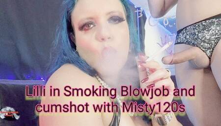 Lilli in Smoking Blowjob and cunshot with Misty120s - SFL257