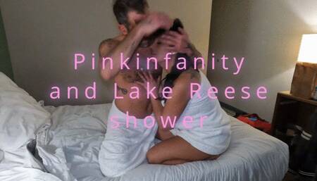 Pinkinfanity's showertime facial with Lake Reese (Male Focused)