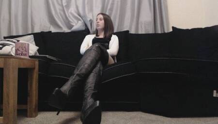 Lick My Leather Boots slave (MOV)