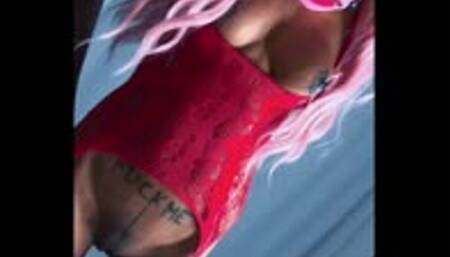 Alluring in Red Teaser: High Heels & Seductive Moves