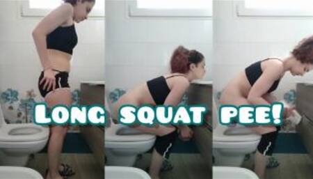 Long Squat Pee