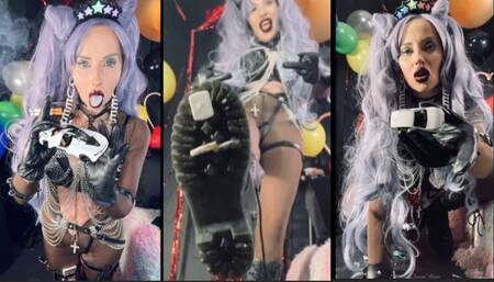 Toy car crush while chain smoking multiple