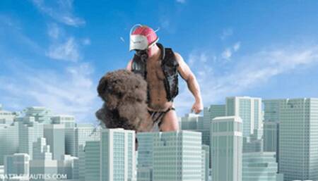 Doctor D's Giant Muscle MANBot VS the CITY