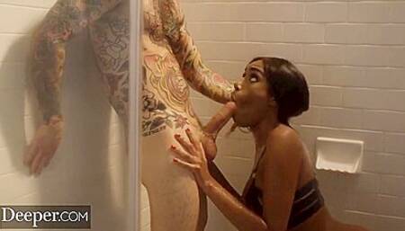 Alluring Ebony Ashley Aleigh Screwed From Every Angle