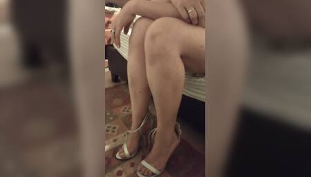 My Bare Legs in High Heels Today