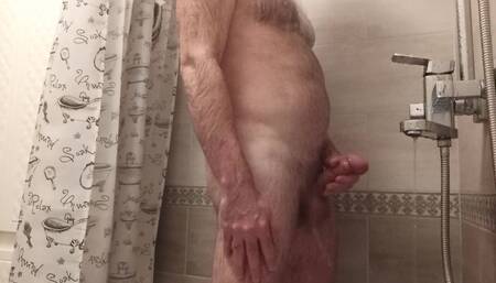 Dick in the Shower 1