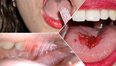 Reverse candy chewing