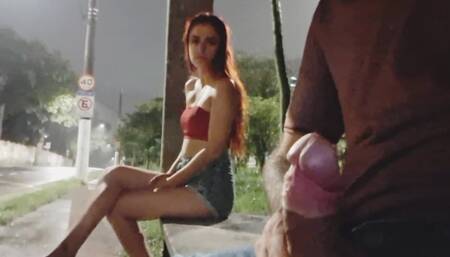 I risked masturbating at the bus stop next to a beautiful redhead.