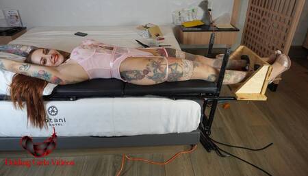 Sarah stretched and tickled - Full HD