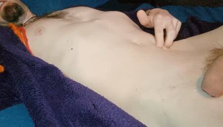 pushing a 3" ball right around my abdomen, see how deep it can really go!