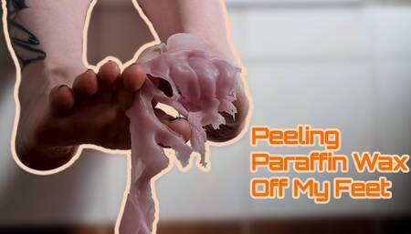 Peeling Paraffin Wax Off My Feet