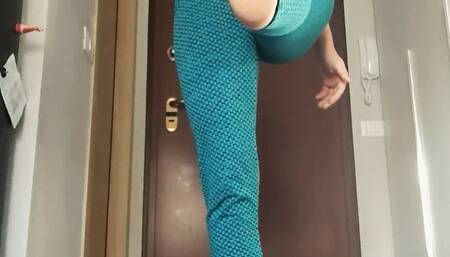 Grace POV yoga pants foot domination footjob