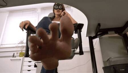 You're my new office foot slave! (small version)