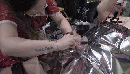 part 1 cbt stretching this dick with rope on a creative way