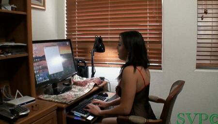 Stepmom And Stepdaughter Go From Cyber Lovers To The Real Thing ( PART 1 )