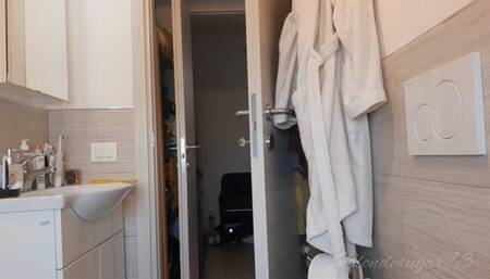 Broken toilet desperation