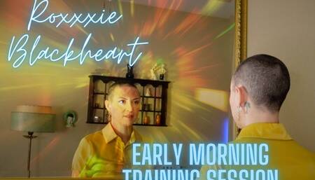 Roxxxie Blackheart Early Morning Training Session HD 1080p MP4