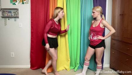 Brat Blondes Wedgie With Teeth