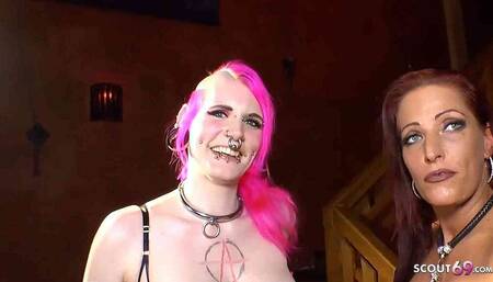 Lactating Tits Teen Sex - German No Condom Creampie Gangbang