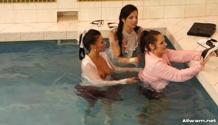 Secret Smokers Extinguished By A Dip In The Pool