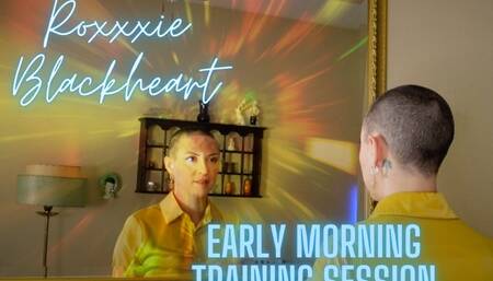 Roxxxie Blackheart Early Morning Training Session HD 720p MP4