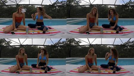 Blondies First Smoking and Coughing Video