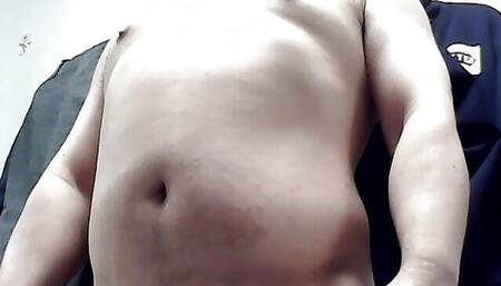 Korean Gay Fat Nude Exercise at Home Alone