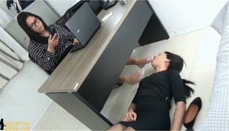 Office Dominaton - Sock Smelling by Mistress Beh # SD MOBILE