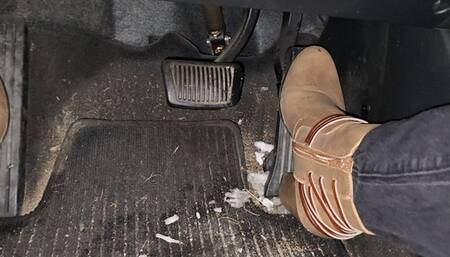 Revving in Tan Boots and Jeans