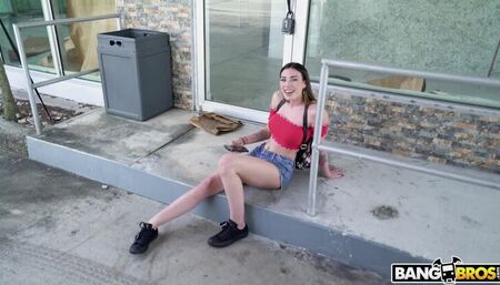 DTF Girl Hops On The Bus