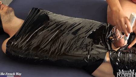 Tickled and Mummified - TICKLING - FOOT TICKLING - BALL AND COCK TICKLING - FEMALE TICKLING MALE - BONDAGE - MUMMIFICATION