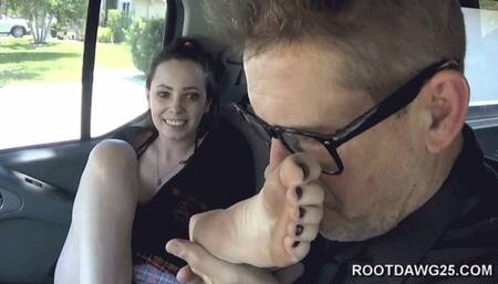 Stinky Feet Backseat with Aria Haze SD MP4