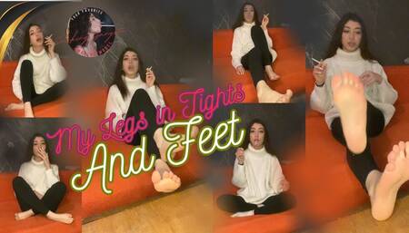 My Legs in Tights and Feet
