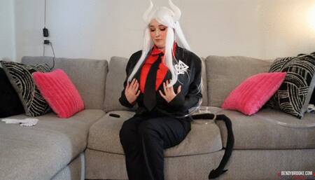 Lucifer Breast Expansion - Real Time Z Cup Inflation and Button Popping