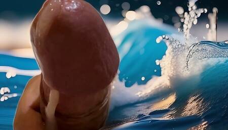 Slow motion cumshot amateur home made
