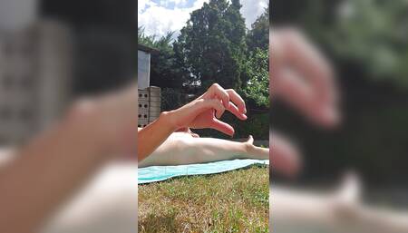 Outside edging. No cumshot