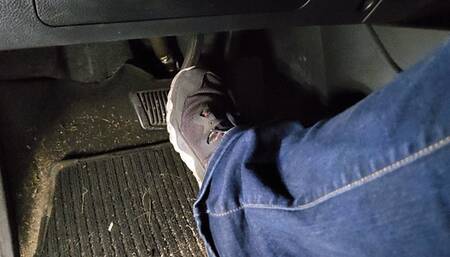 Driving in Nike Juniper Sneakers