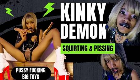 Kinky Elegance: Intense Dildo Play and Golden Tasting CENSORED