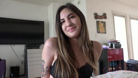 New girl Veronica gets a facial.