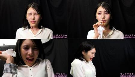 Mikana Mii - CLOSE-UP of Japanese cute girl SNEEZING - 1080p