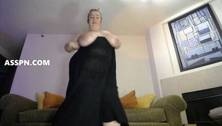 Will My Huge Tits Hold My Skirt Up?